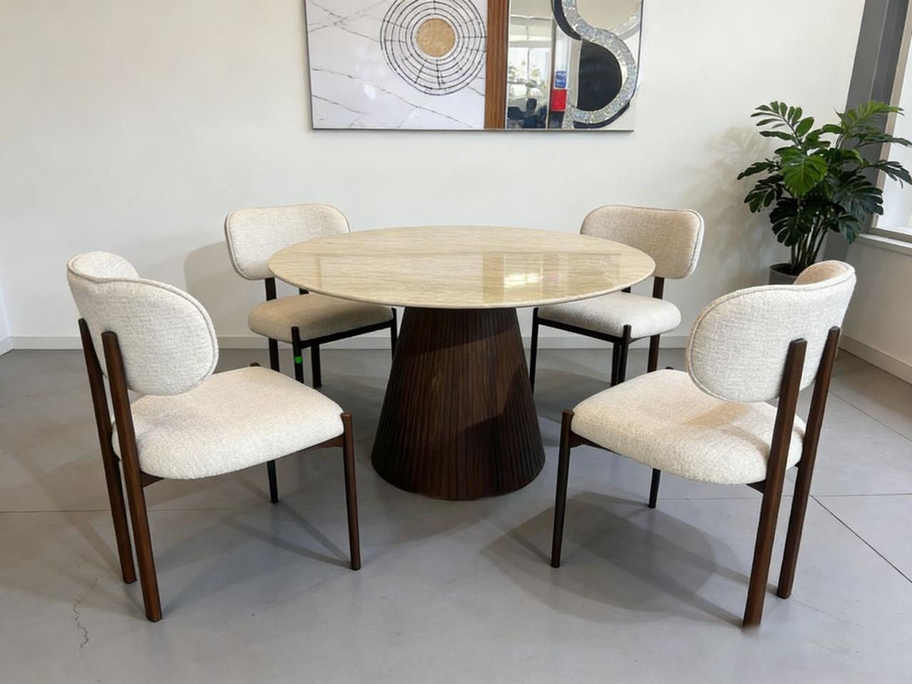 WRFDS Round Fluted Dining Set