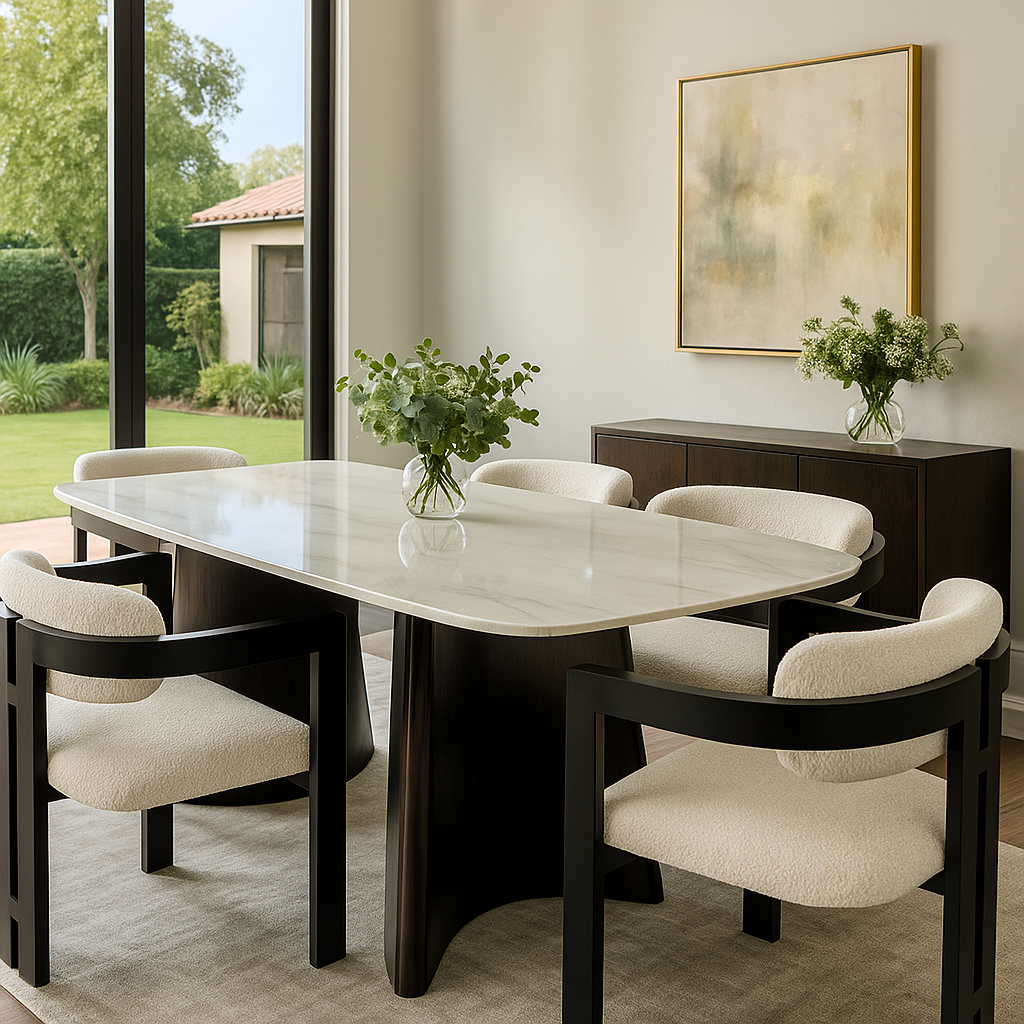 Luxe 6 Seater Dining Set